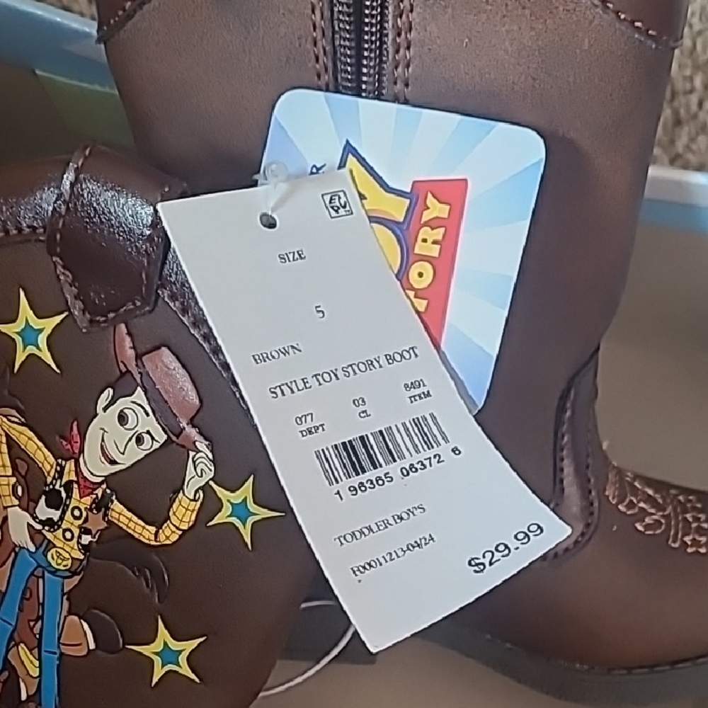 Disney Brown Toy Story Kids Boots